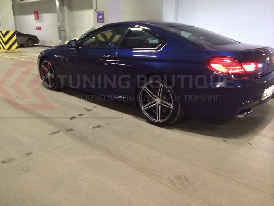 BMW 6 Series на 20" дисках Vossen CV5 Matte Graphite Machined  фото 1
